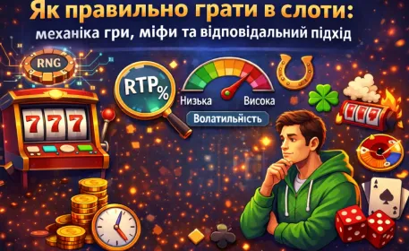Як правильно грати в слоти: механіка гри, міфи та відповідальний підхід
