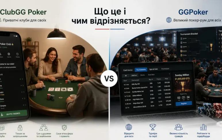 ClubGG Poker: що це і чим відрізняється від GGPoker