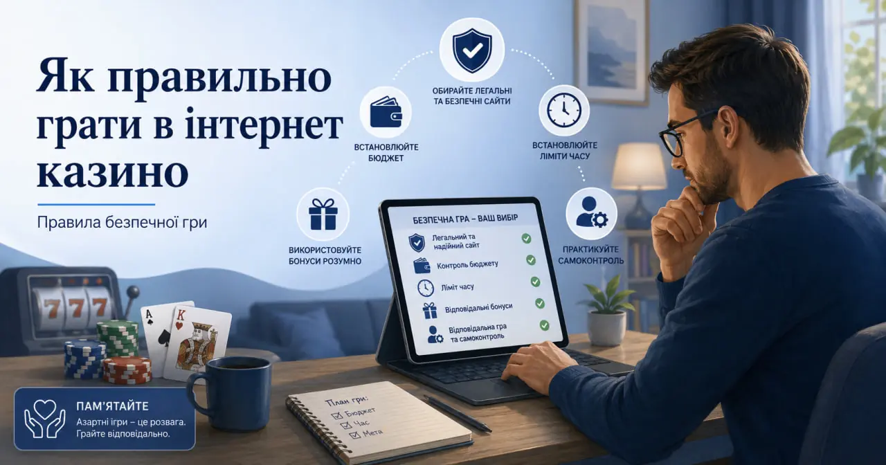 Як правильно грати в інтернет казино
