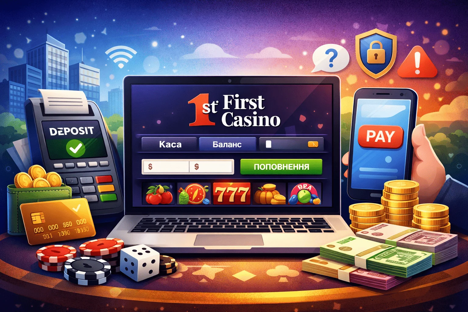 Поповнення First Casino