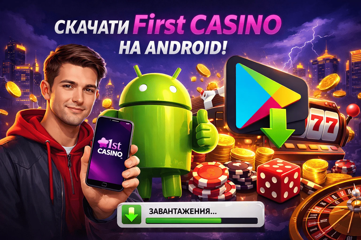 Як скачати та встановити додаток First Casino