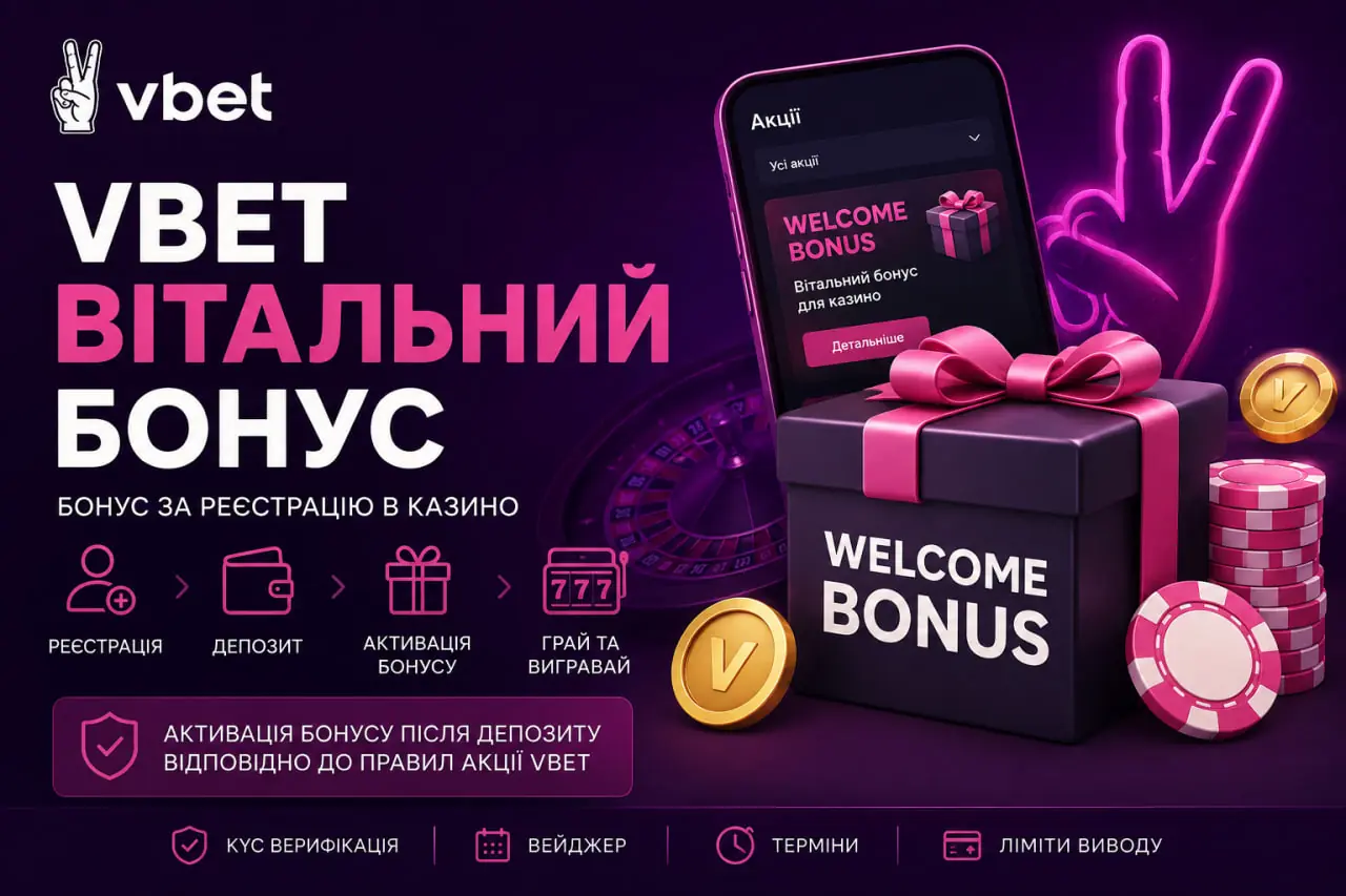 Vbet вітальний бонус