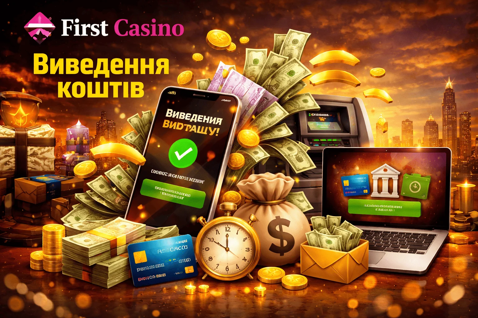 Виведення коштів у First Casino