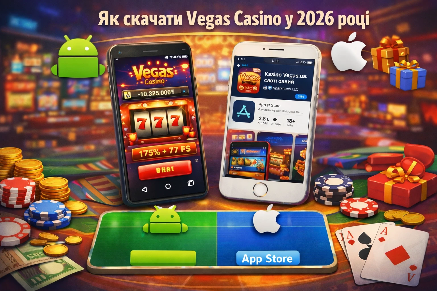 Як скачати мобільний додаток Vegas Casino
