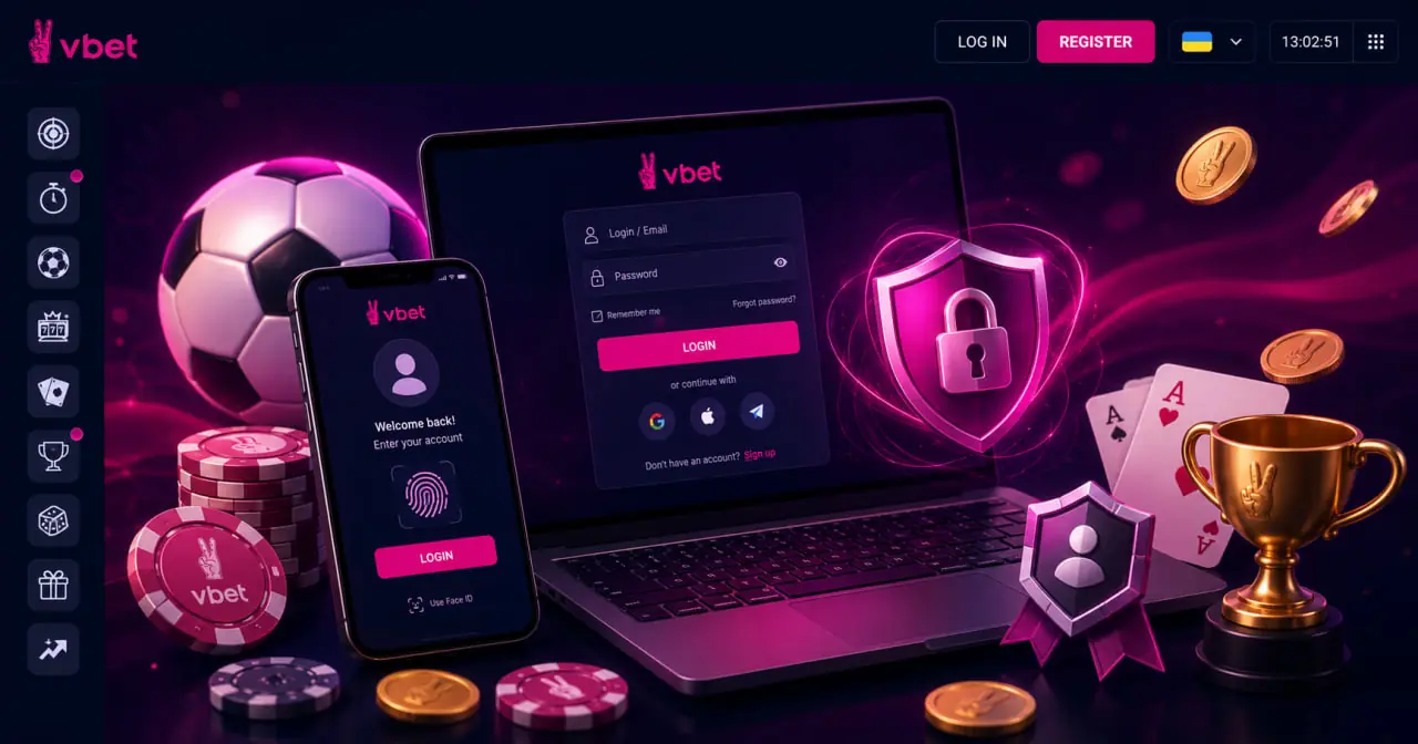 Вхід в особистий кабінет VBET