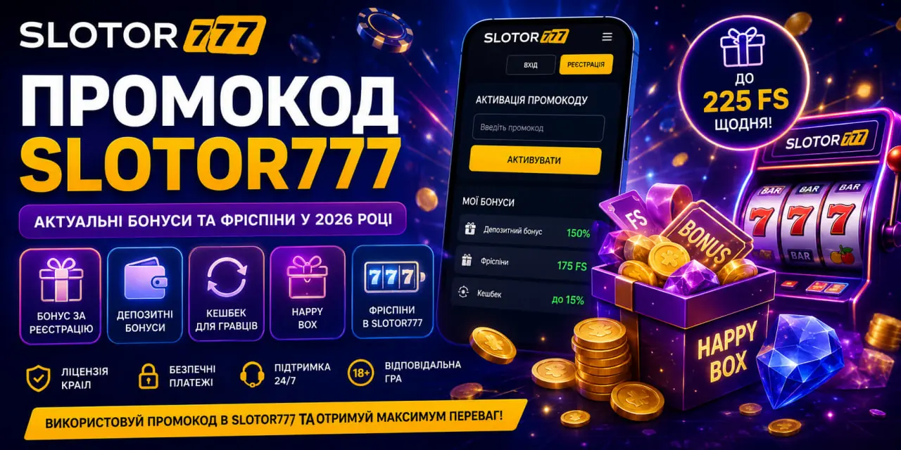 Промокод Slotor777 2026