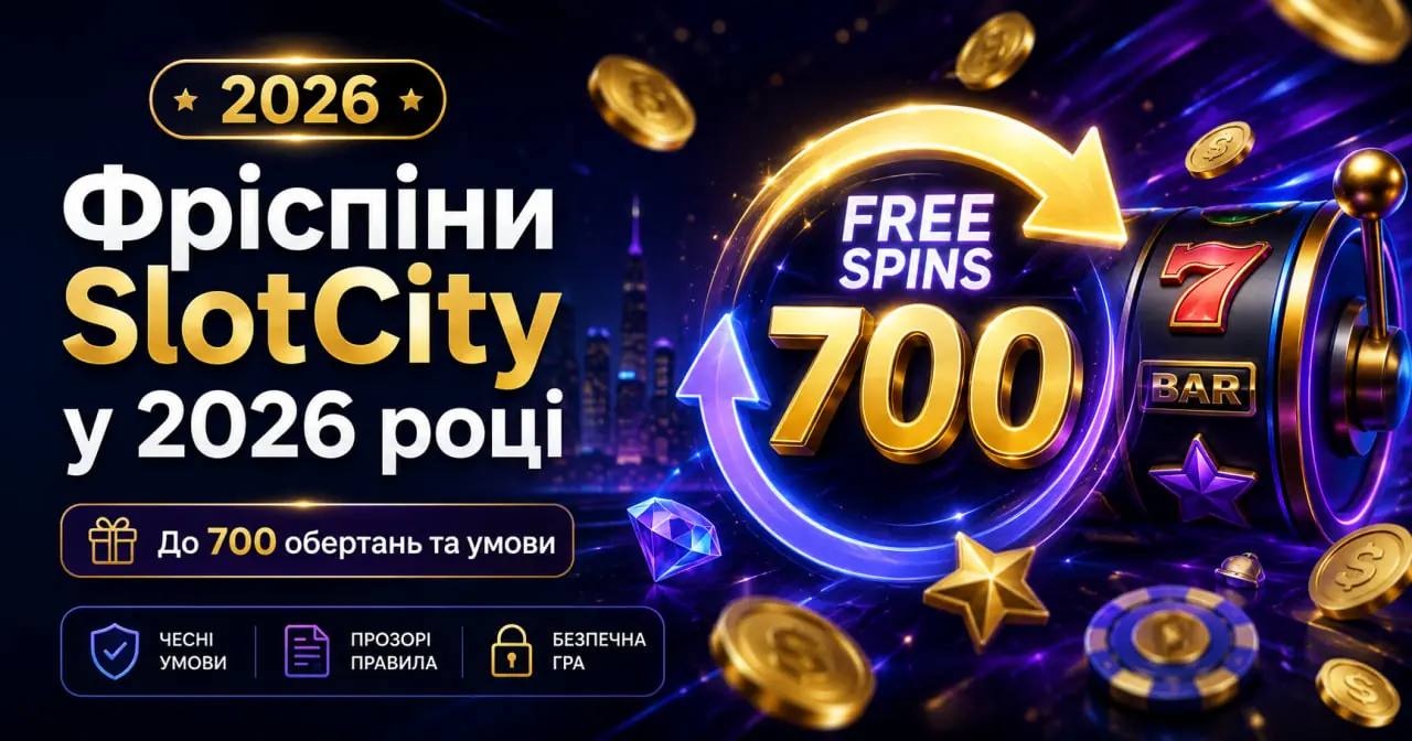 Фріспіни SlotCity у 2026 році