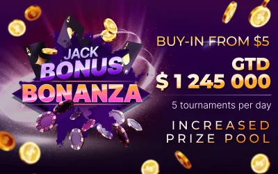 В лобі JackPoker з’явились турніри Bonus Bonanza