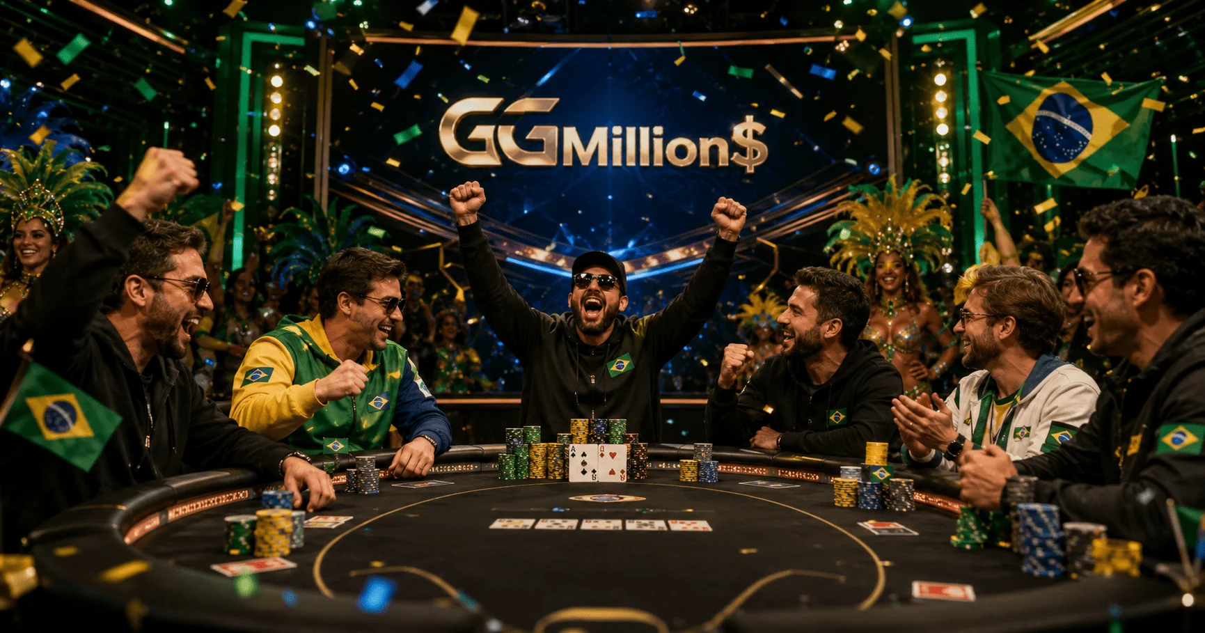 Бразильська вечірка за фінальним столом GGMillion$
