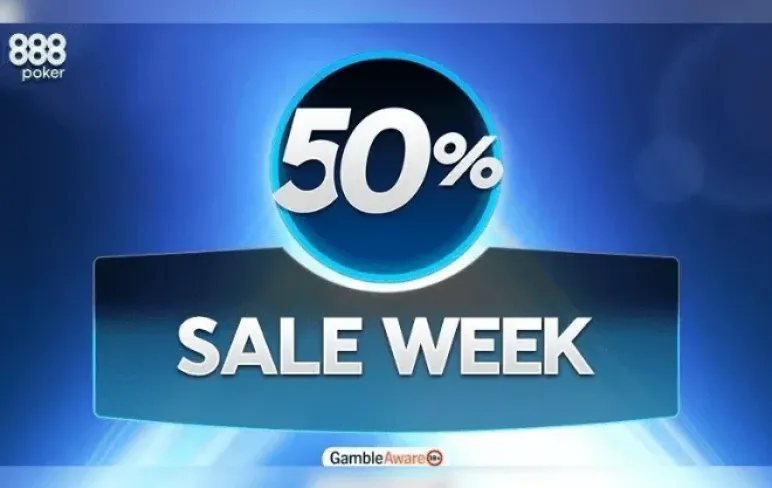 888poker Sale Week: до 50% знижки на улюблені турніри!