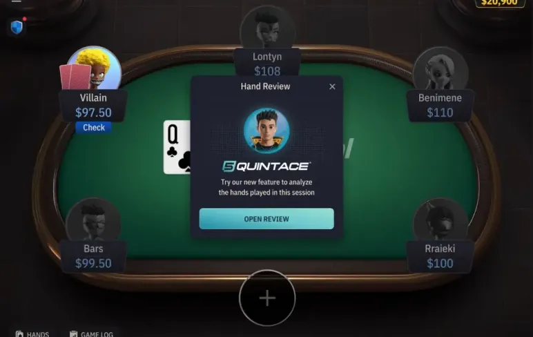 WPT Global AI Poker Coach QuintAce