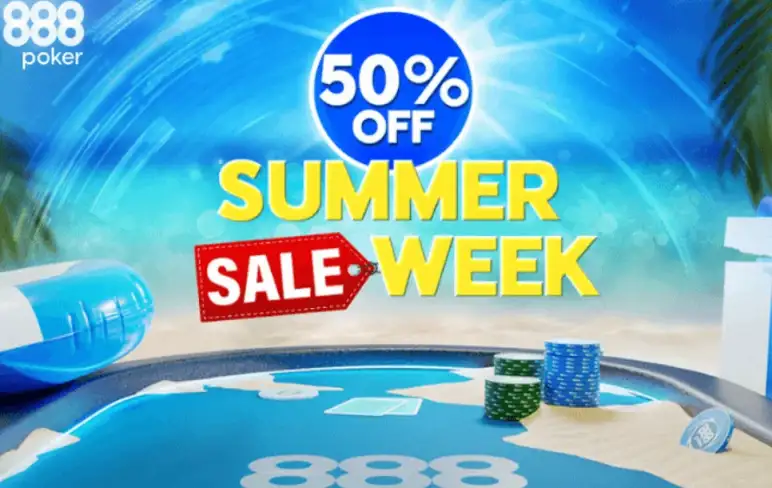 Summer Sale на 888poker: турніри за півціни