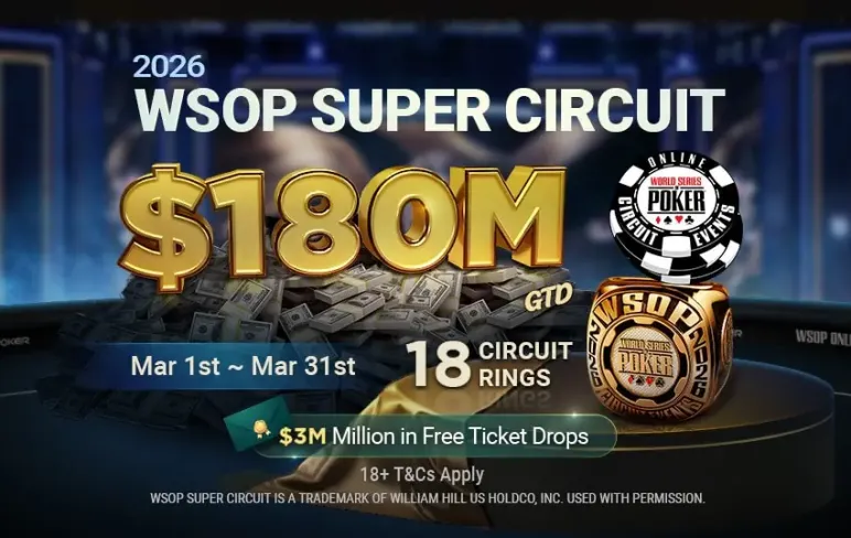 GGPoker анонсувала повернення WSOP Super Circuit із рекордною гарантією $180,000,000