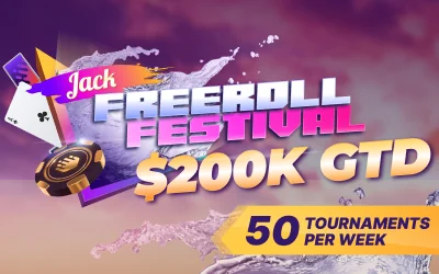 Фестиваль фриролів на JackPoker: $200,000 щомісяця