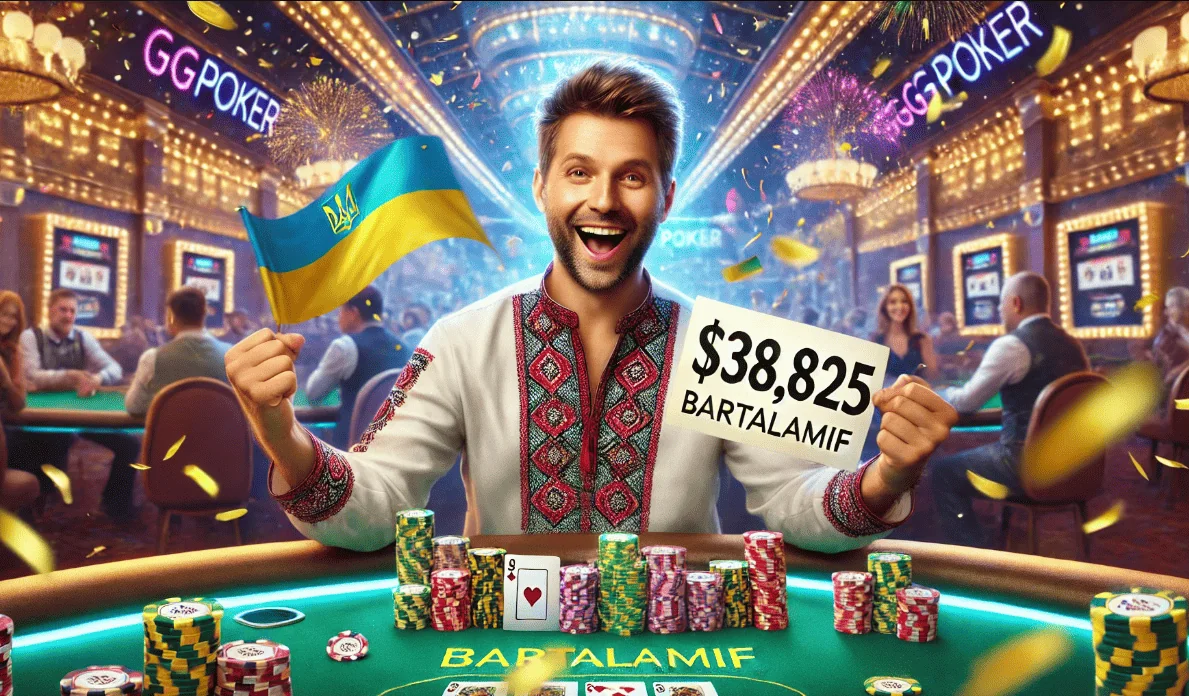 Українець “Bartalamif” виграв джекпот $38,825 на GGPoker