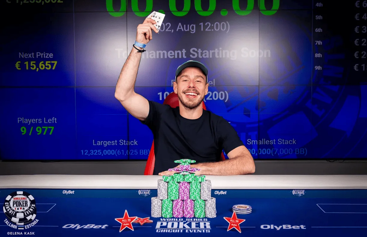 Сльози, обійми та чемпіонство: Юліан Зелінгер виграв Main Event WSOP Circuit Tallinn