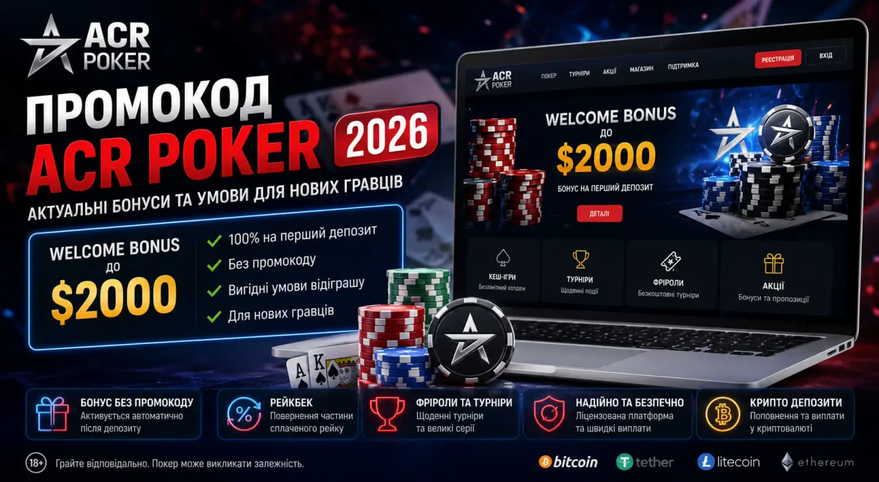 Промокод ACR Poker 2026