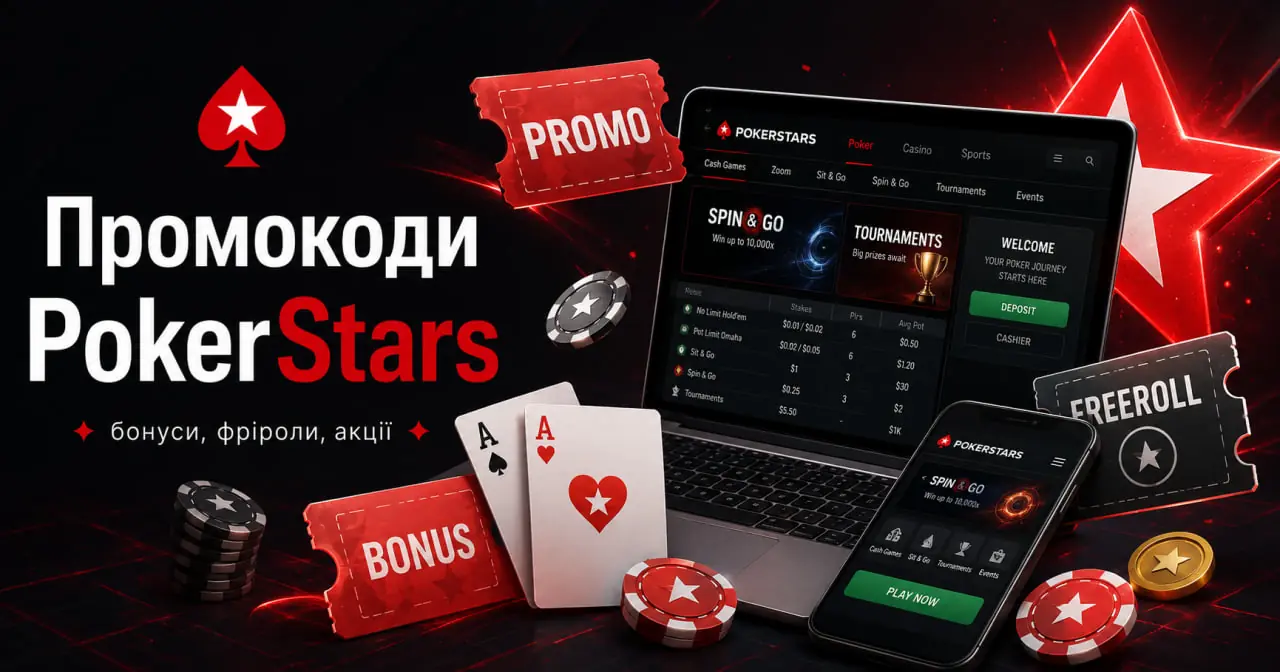 Промокод на PokerStars 2026