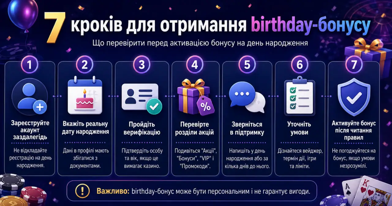 Як отримати бонус на день народження