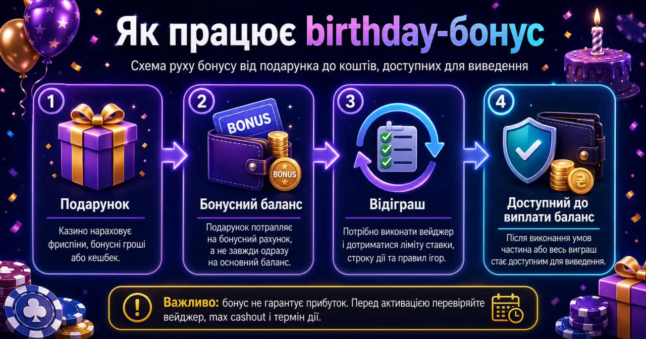 Як вибрати казино з бонусом до дня народження