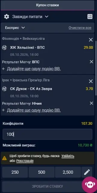 Як зробити ставку на ВБЕТ